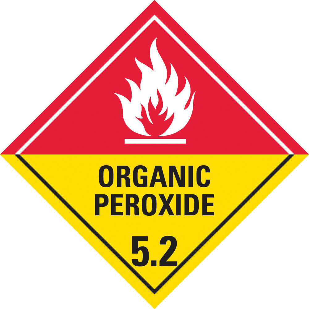 Hazardous Substances Sign | Organic Peroxide 5.2 W250mm x H250mm -