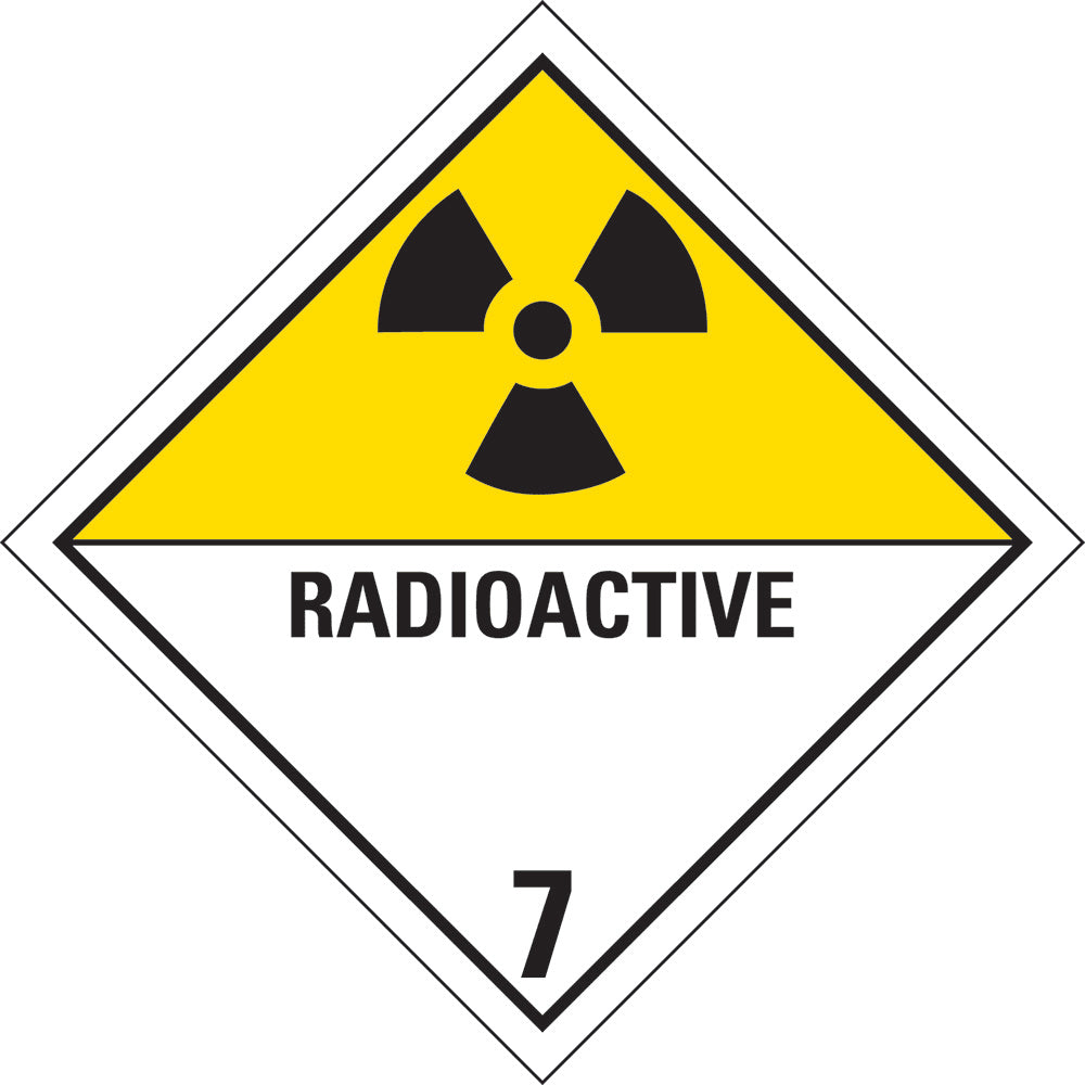 Dangerous Goods Sign | Radioactive 7 W295mm x H295mm (Single Sided)