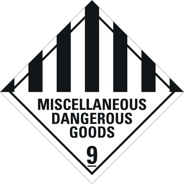 Miscellaneous Dangerous Goods Sign - 400 x 400mm (Each)