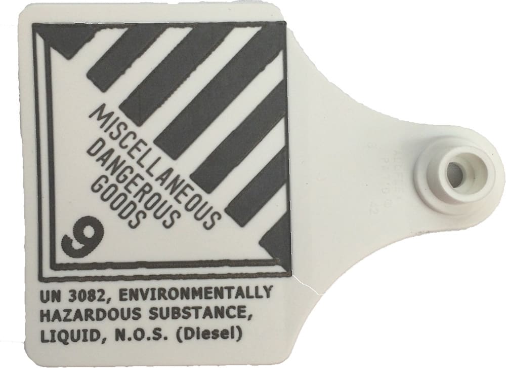 Dangerous Goods Tag |Misc.Dangerous Goods 9 Diesel (Double Sided)