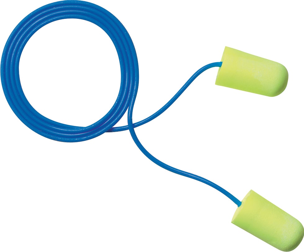 3M E-A-Rsoft Neons Corded Earplugs Class 4-Box 200 Regular 200 (Box)