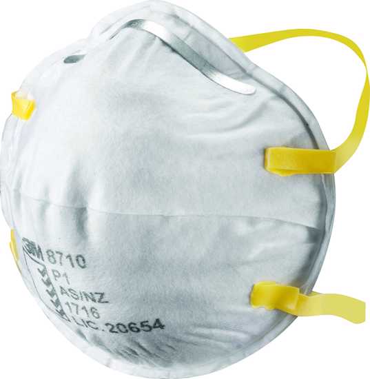 3M Cupped Particulate Respirator 8710, P1-Classic, Medium-20-Box