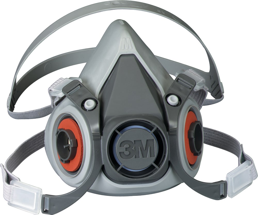 3M Reusable Respirator Half Facepiece 6300 - Large - Each
