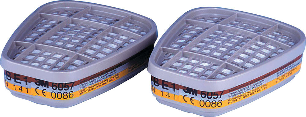 3M Organic Vapour/Acid Gas Cart Filter 6057 A1B1E1 (Pair)