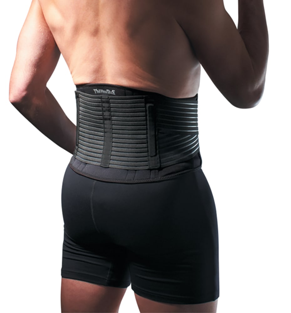 Thermatech Ergonomic Back Support S-XL - Black (Size: M)
