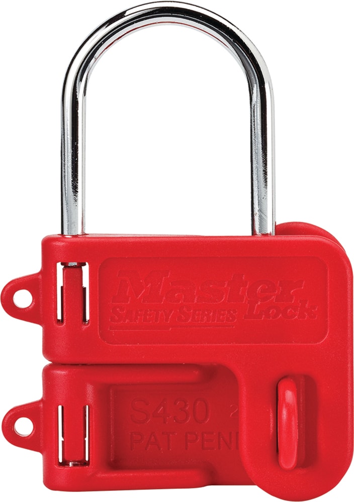 Master Lock S430 Steel Shackle Lockout Hasp 25mm Jaw Clearance
