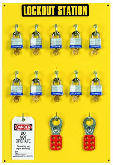 Lockout Tagout Station-10 Locks Capacity (Each)