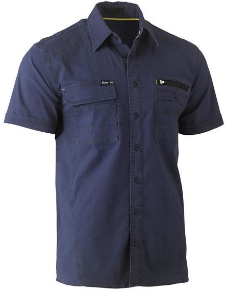 Bisley, FLX & MOVE Utility Work Shirt, BS1144 (Each) - Navy - Size: 4XL