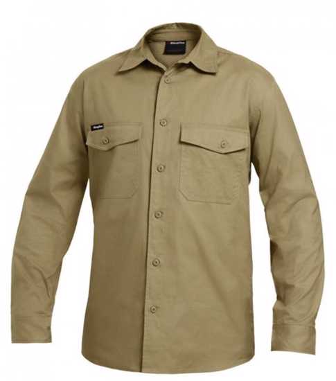 KingGee, Workcool 2 Ripstop Shirt, K14820 (Each) - Khaki - Size: XL