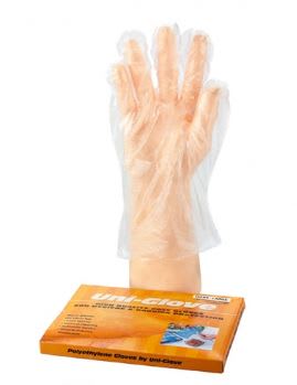 Uni-Glove PE Gloves Clear Large (Pack of 100)