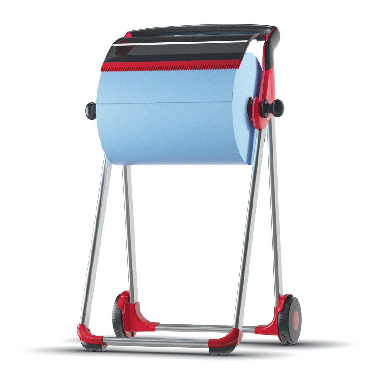 Tork W1 Floor Stand Wiper Roll Dispenser Red/Black