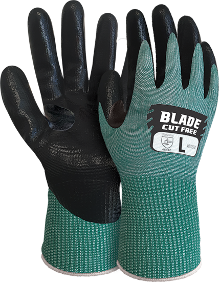 Blade Cut Free Nitrile Liquid Proof Gloves-Pair