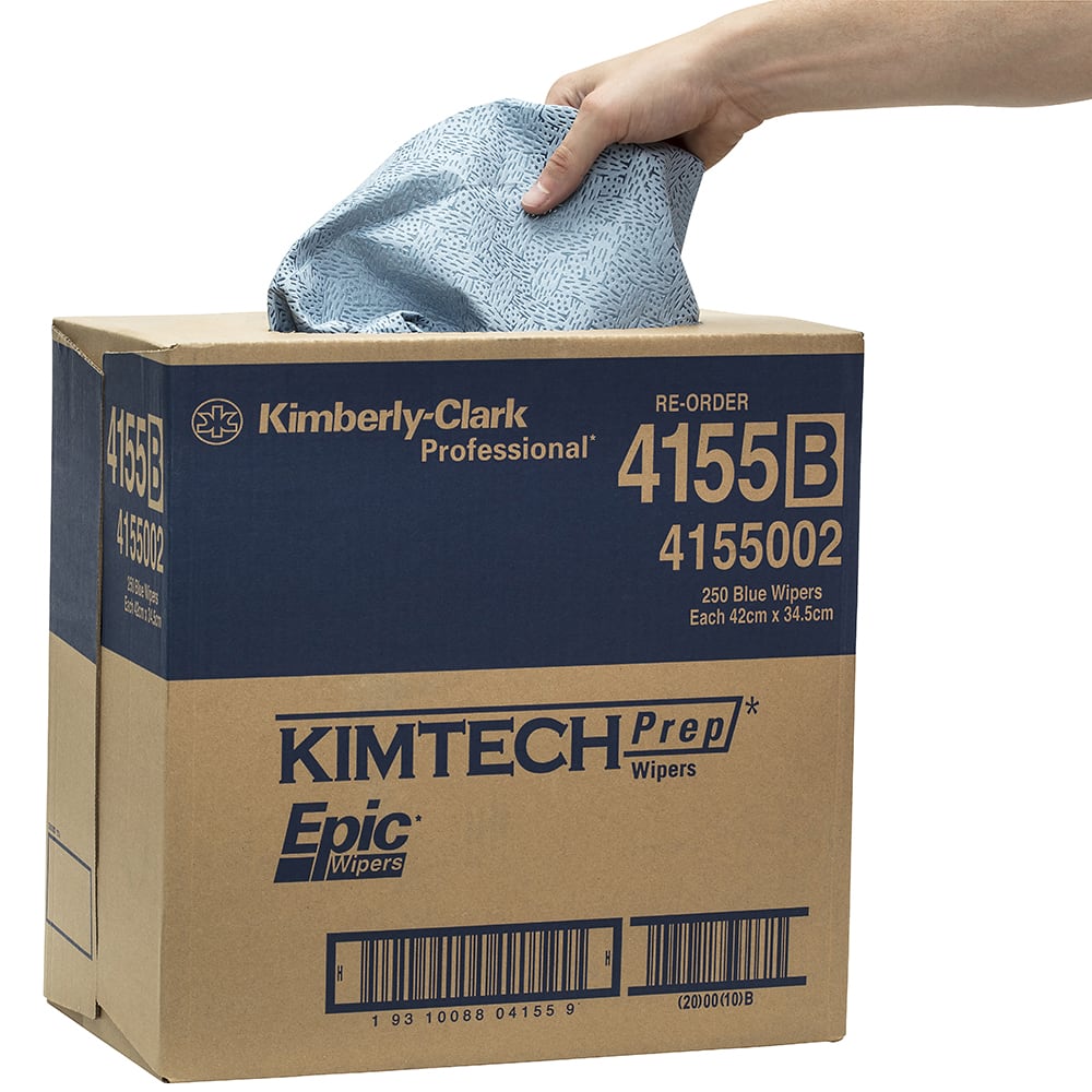 Kimtech 4155 Prep Epic Wipers Blue 42cm x 34.5cm 250 Sheets