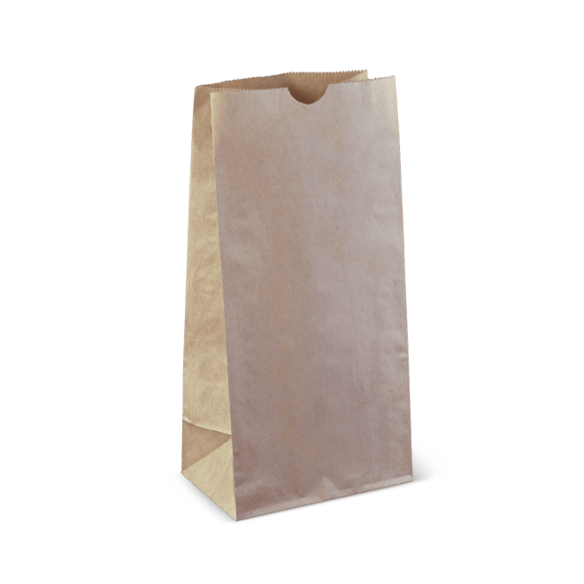 Detpak #8 Block Bottom Light Duty Paper Bag 315x154x100mm Pack of 1000 (Pack)