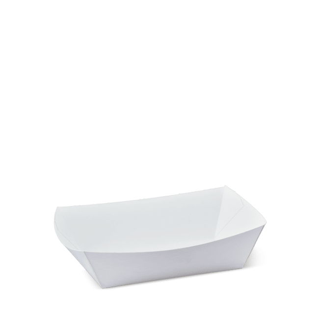Detpak Small White FoodTray #2 105x72x44mm 1000 (Case)
