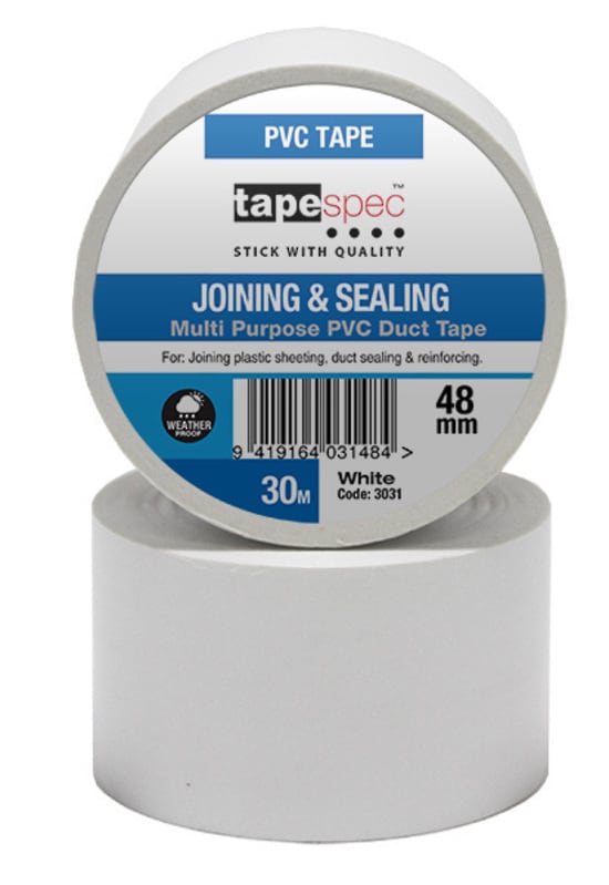Multi Purpose Joining and Sealing Tape White 48mm x 30m 1 (Roll)