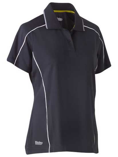 Bisley, Women's Cool Mesh Polo, BKL1425 (Each) - Charcoal - Size: 24