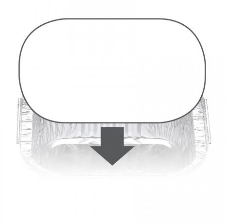 Confoil 7114LB Lid 128 x 105mm 900/case