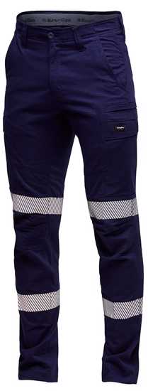 KingGee, Ripstop Pro Bio Motion Pant-Stout Fit - Navy - Size: 127