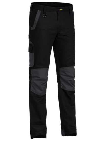 Bisley, FLX & MOVE Stretch Pant, BPC6130-Regular Fit (Pair) - Black - Size: 12