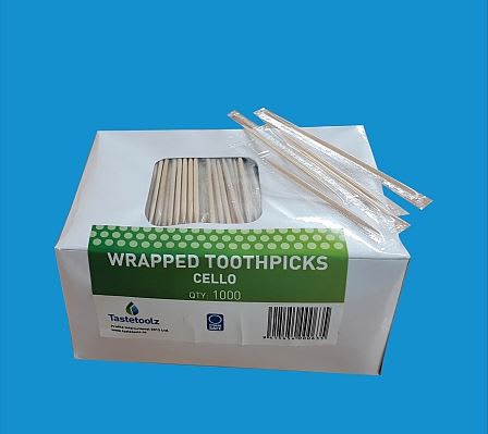 Tastetoolz Wooden Individually Wrapped 2 x 65mm 1000 (Pack)