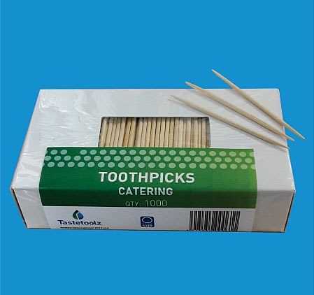 Tastetoolz Retail Toothpicks 2 x 65mm 1000 (Pack)