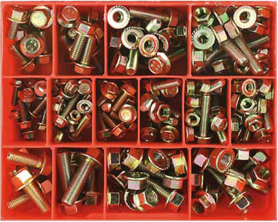 Champion Flange Head Metric Bolt & Nut Assortment 202 piece