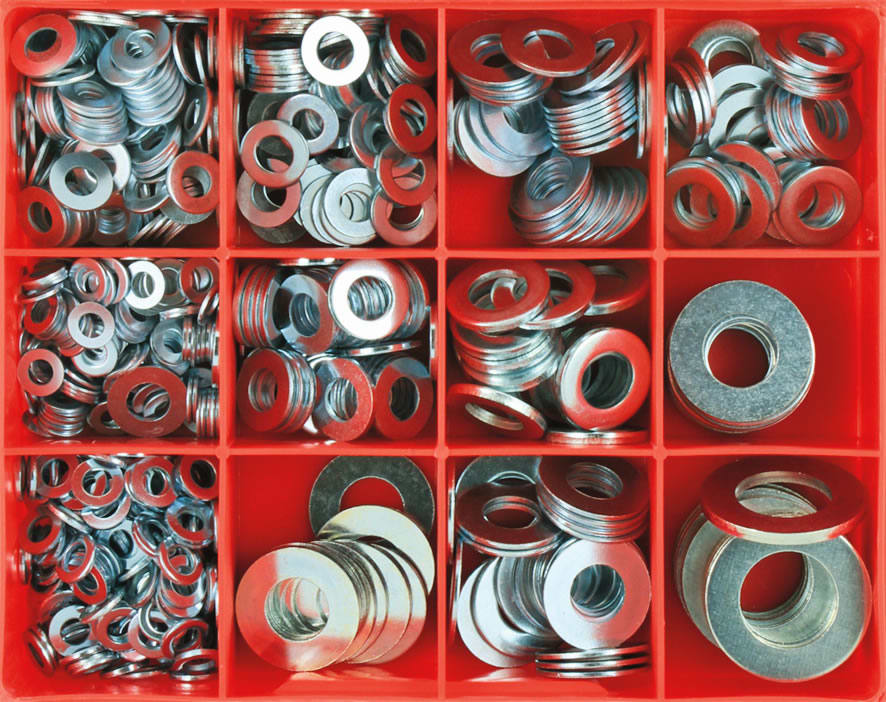 Champion Flat Steel Washer Assortment 695 piece