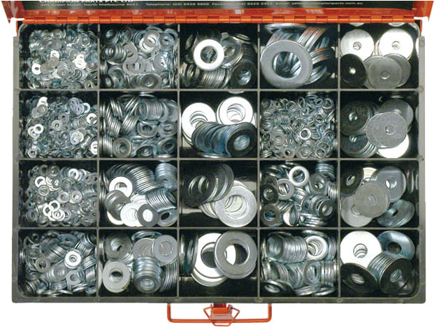 Champion Metric/Imperial Flat Washer Assortment 2190 piece
