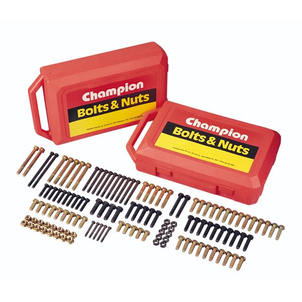 Champion Case of UNC/UNF Bolts, Set Screws & Nuts 600 piece