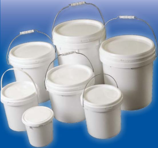 Lid for 10 Litre Pail - White Plastic 20 (Pack)