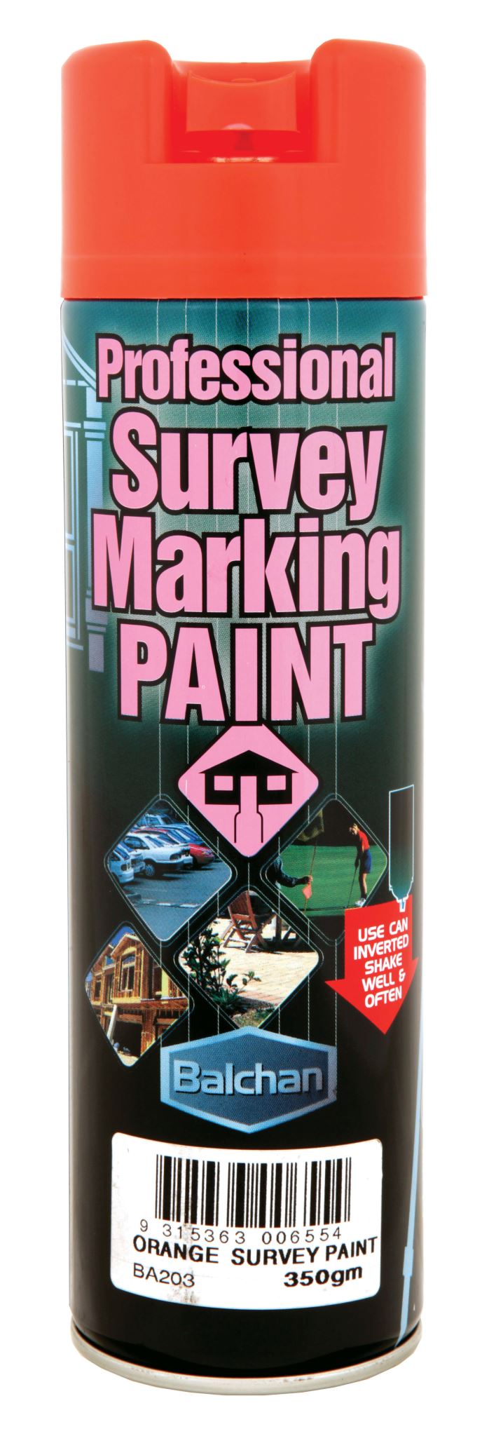 Balchan Survey Marking Paint Brilliant Orange 350g 12 Pack