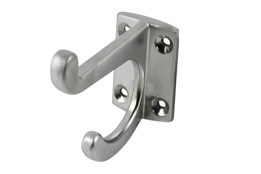 Hat and Coat Hook - Satin Chrome (Each)