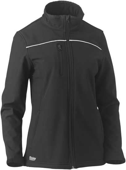 Bisley, Women's Soft Shell Jacket, BJL6060 (Each) - Black - Size: 2