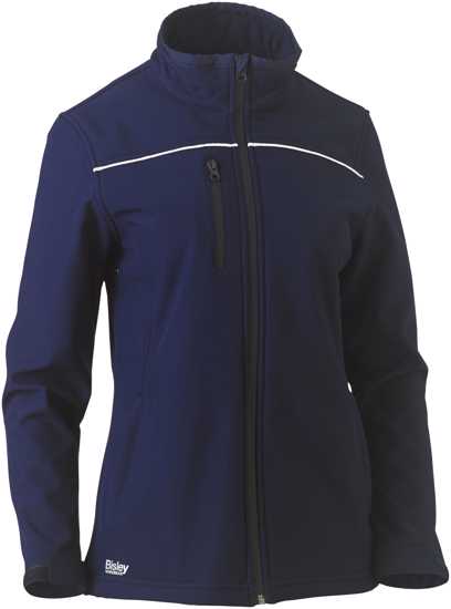 Bisley, Women's Soft Shell Jacket, BJL6060 (Each) - Navy - Size: 2