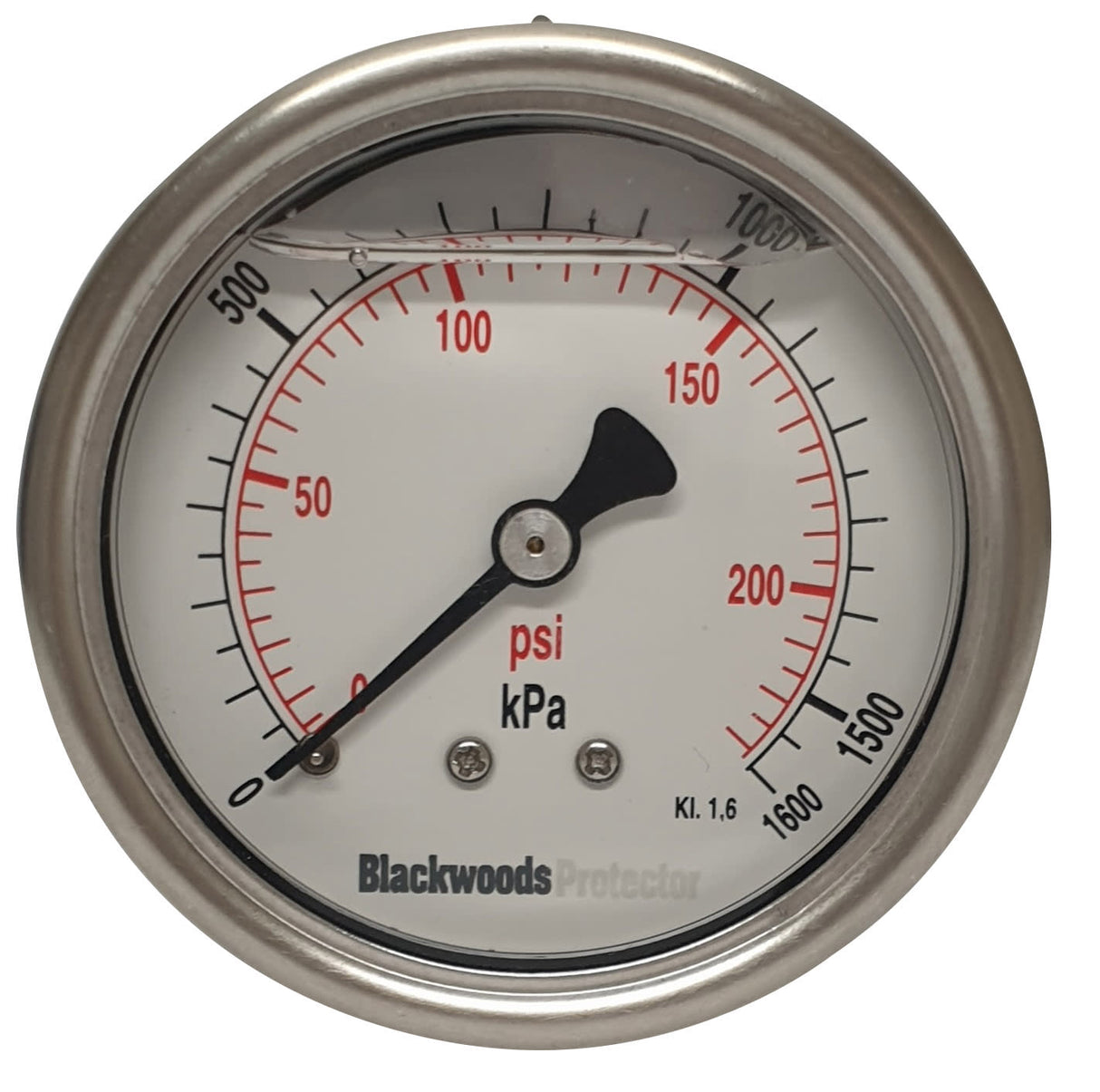 Gauges Pressure SS- 1/4" BSP-Rear 0-1600 kPa (Each)