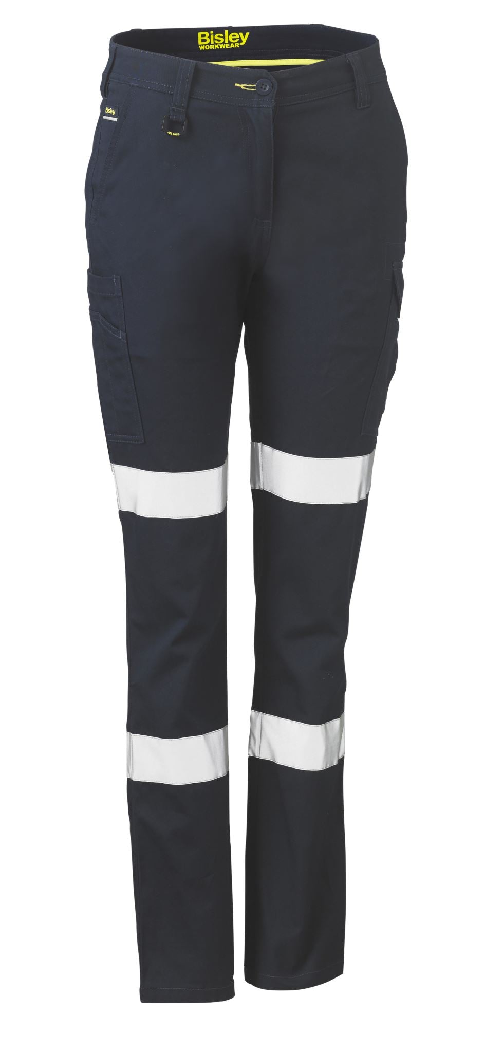 Bisley, Women's Taped Cotton Cargo Pant, BPL6115T - Navy (Size: 22)