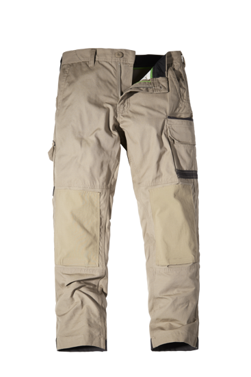 FXD, Cotton Work Pant, WP-1 (Pair) - Khaki - Size: 38