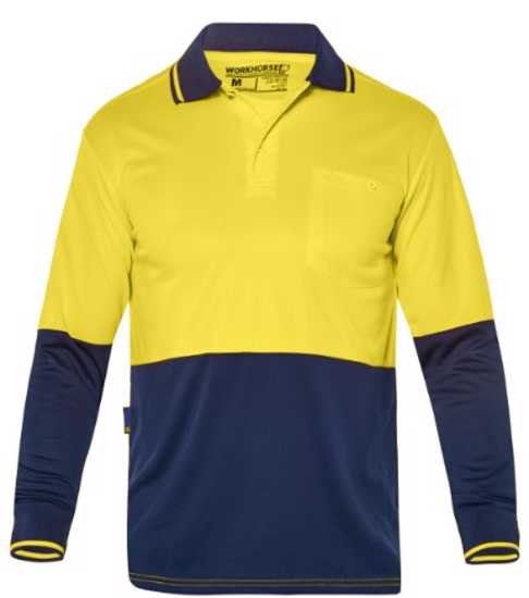 Workhorse, Hi Vis Micromesh Polo, MSH102 (Each) - - Size: M