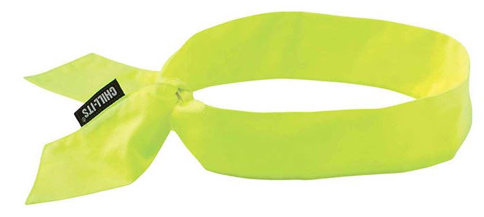 Chill-Its Evaporative Cooling Bandana -Tie - Lime
