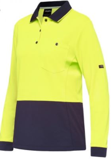 KingGee, Women's Hi Vis Hyperfreeze Polo, K44730 (Each) - - Size: 2XL