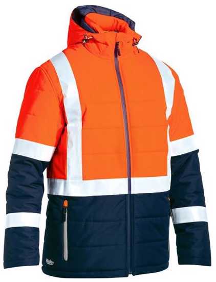 Bisley, Hi Vis Puffer Jacket, BJ6929HT (Each) - - Size: 5XL