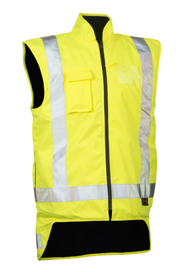 Tornado, Hi Vis Winter Vest (Each) - Fluro Yellow - Size: 4XL