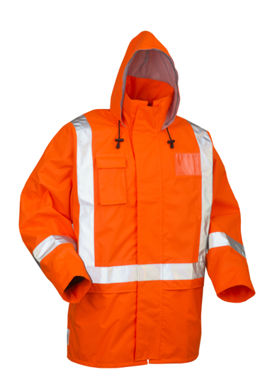 Tornado, Hi Vis Mesh Lined Jacket (Each) - Fluro Orange - Size: L