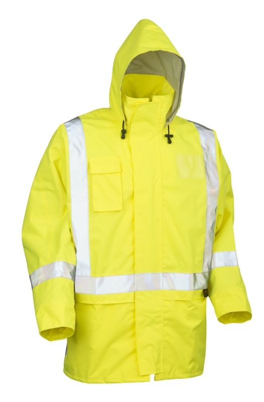 Tornado, Hi Vis Mesh Lined Jacket (Each) - Fluro Yellow - Size: 2XL