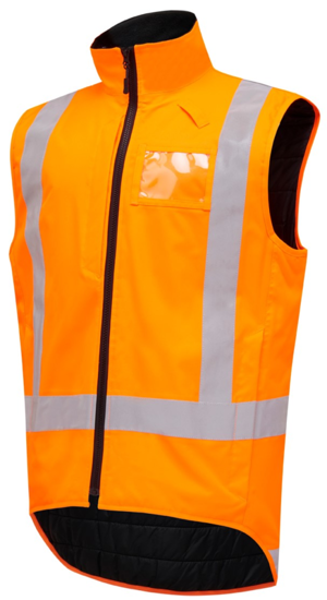 Hard Yakka, Hi Vis Quilted Vest, N7VU01 (Each) - Fluro Orange - Size: 4XL