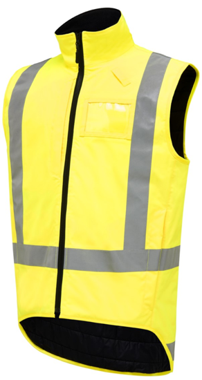 Hard Yakka, Hi Vis Quilted Vest, N7VU01 (Each) - Fluro Yellow - Size: XL