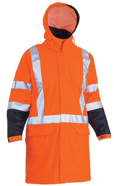 Bisley, TTMC-W17 X Back Rain Coat, BJ6955XT (Each) - Orange - Size: XL