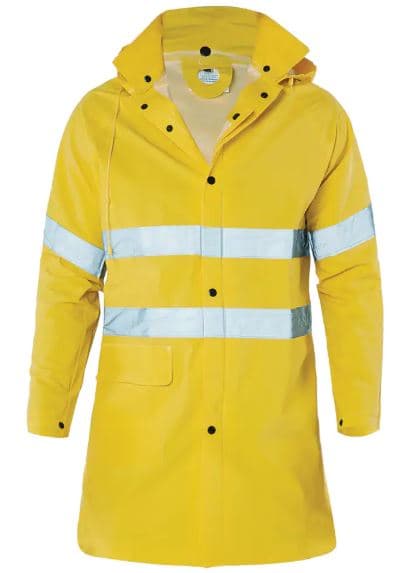 Workhorse, Taped PVC Jacket, MJA026 - Yellow - 4XL