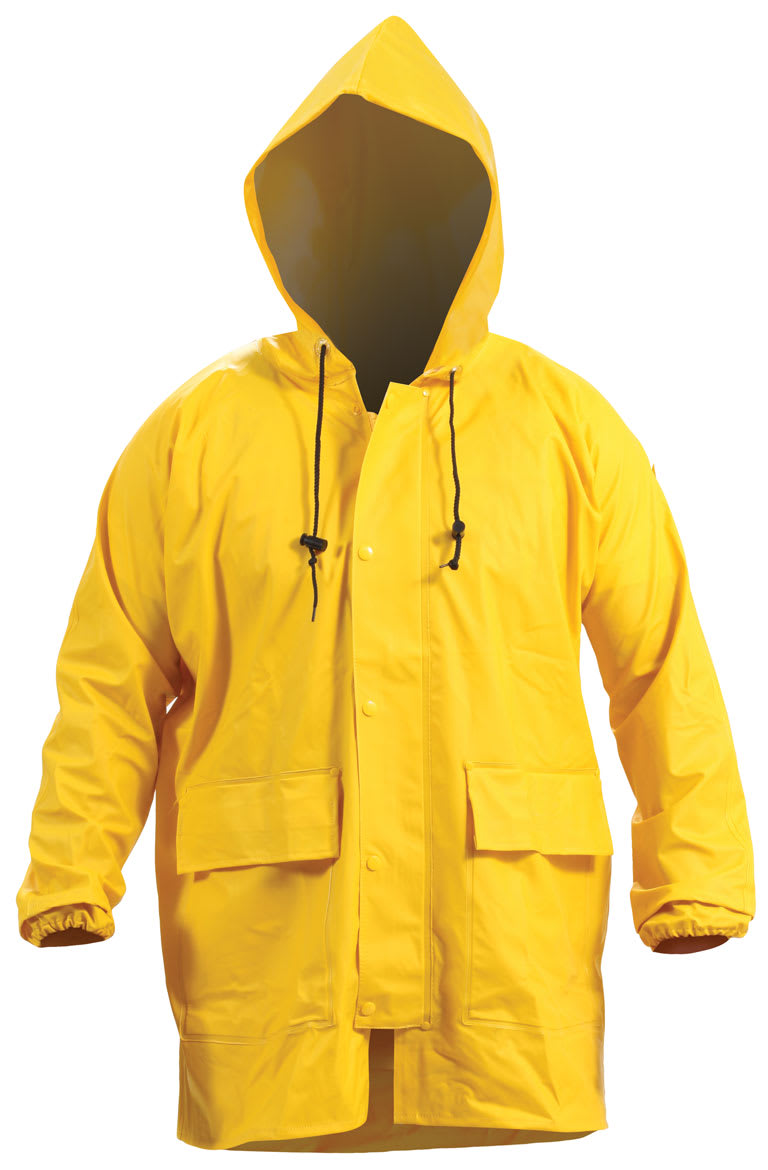 Bison, Premium Weight PVC Parka (Each) - Yellow - Size: XL